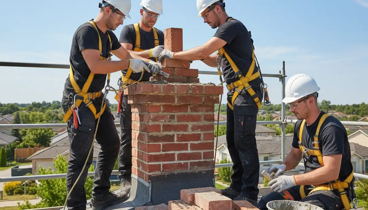 Colorado Springs, CO chimney repair for masonry, flashing, and crown damage by FX Remodeling & Exteriors