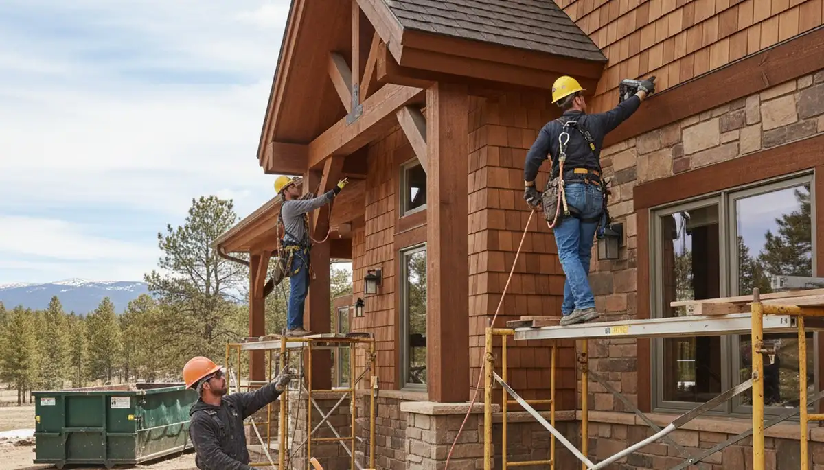 Vinyl siding installation in Colorado Springs, CO for a residential exterior home upgrade