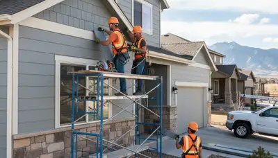 Vinyl siding installation service in Colorado Springs, CO for residential exterior home improvement