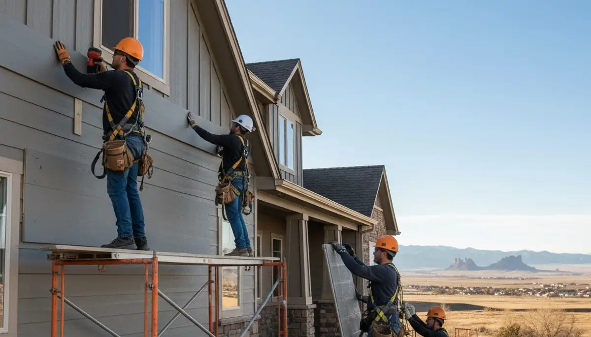 Colorado Springs, CO vinyl siding installation by a professional siding contractor