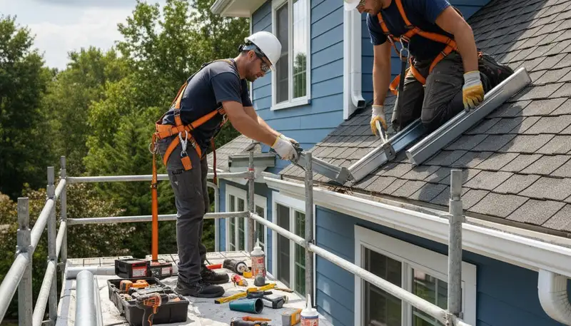 Colorado Springs, CO gutter repair for leak and storm damage by FX Remodeling & Exteriors