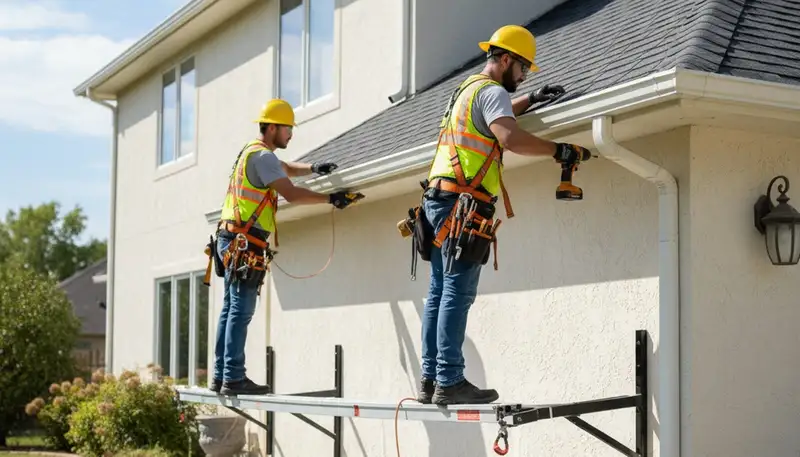 Colorado Springs, CO gutter repair for leaking and sagging gutters on a home