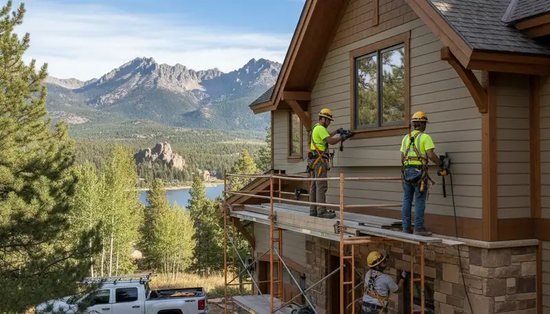 Vinyl siding installation for Colorado Springs, CO homes by a professional siding contractor