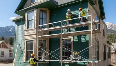 Vinyl siding installation in Colorado Springs, CO for a residential home exterior